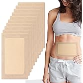 10pcs Castor Oil Pack Wrap - Self-Adhesive, High Absorbent Organic Cotton Flannel, No Leak Design for Women & Men