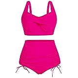 Hanna Nikole Plus Size Swimwear Womens High Waisted