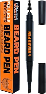 Follicle Booster Beard Pen Filler for Men with Brush Black 1 Pack view 1