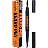 Beard Pen Filler for Men - Barber Styling Grooming Pencil - Black | Waterproof &amp; Sweat-Proof, Long-Lasting, Natural Finish, Cover Beard &amp; Scalp Patches