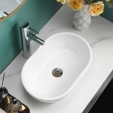 WeaShaemgLi Round Ceramic Cloakroom Basin Sink Gloss White 120x290x440mm view 3