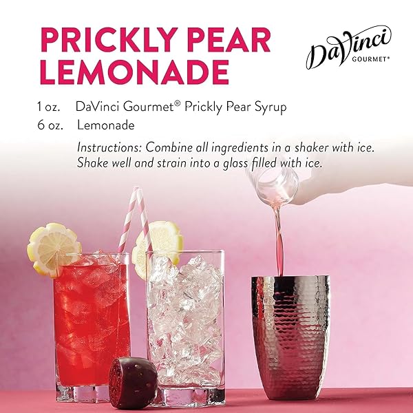 DAVINCI GOURMET PRICKLY PEAR SYRUP, 25.4 FLUID OUNCES (PACK OF 1)