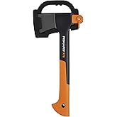 Fiskars X7 Hatchet Lightweight Wood Splitter for Small to Medium Size Kindling with Proprietary Blade and Shock-Absorbing Fib