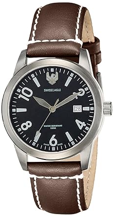 Swiss Eagle Analog Black Dial Mens Watch-SE-9029-03