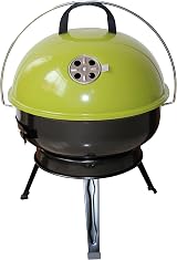 Hi-Gear Folding Leg BBQ Grill, Compact & Portable Charcoal Barbecue, Green view 1