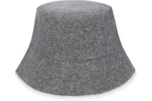 VOLUNU Sauna Hat,Natural Wool Sauna Hat for Men and Women,Traditional Sauna Cap