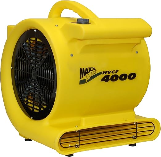 Maxxair Hvcf4000 4000 Cfm High Heavy Duty Carpet And Floor Drying Fan