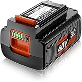 NEPOWILL 40V 3.0Ah Replacement Battery for Black and Decker 40V Battery LBX2040 LBXR36 LBXR2036 LST540 LCS1240 LBX1540 LST136W, Compatible with Black & Decker 40V Lithium Battery for 40V Power+ Tools