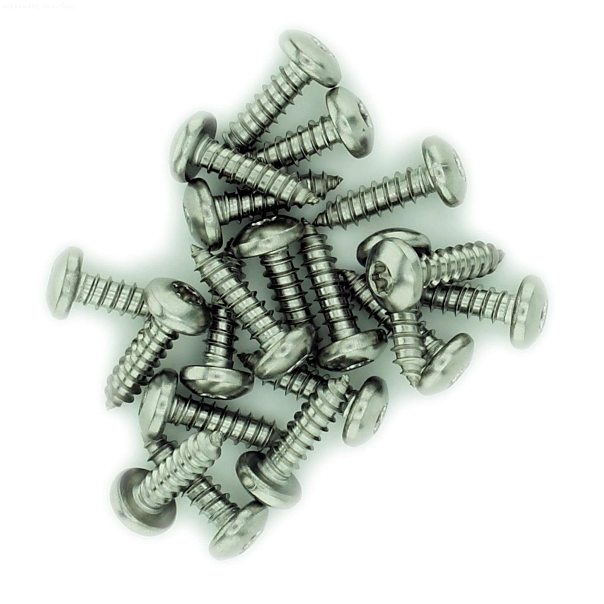 No.6 x 0.5 (3.5mm x 13mm) TX Pan Self-Tapping Screw - Stainless Steel (A2) (Pack of 20) — image 1