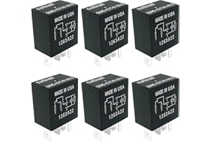 CUTTNELL 6-Pack G8HE-1C7T-R1-DC12 Relays 12VDC 40A 5-Pin SPDT High-Current Automotive Relay - Compatible with Select Jeep Vehicles - Fixes Cooling Fan, HVAC & Electrical Failures