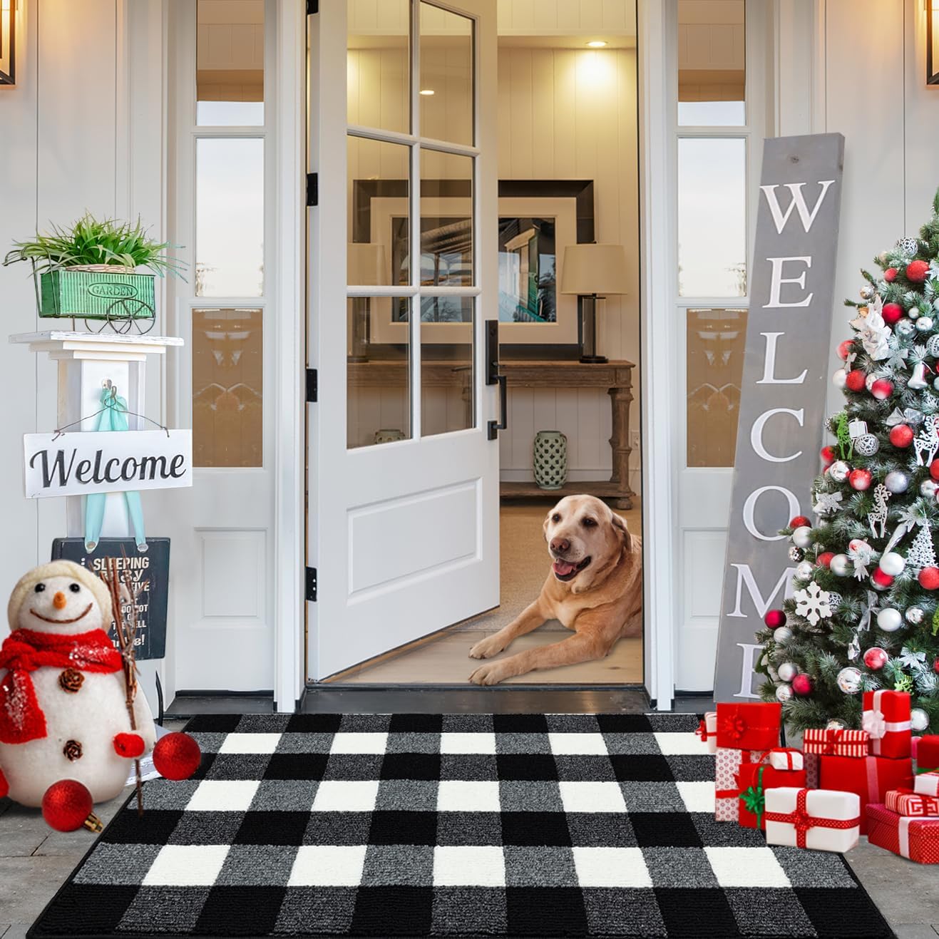 Rugs, Pads & Protectors - Buffalo Plaid Outdoor Rug, 27.5