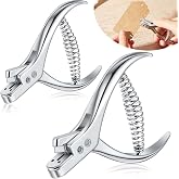 Chumia 2 Pieces Pattern Notcher Stainless Steel Paper Notcher Punch Tool