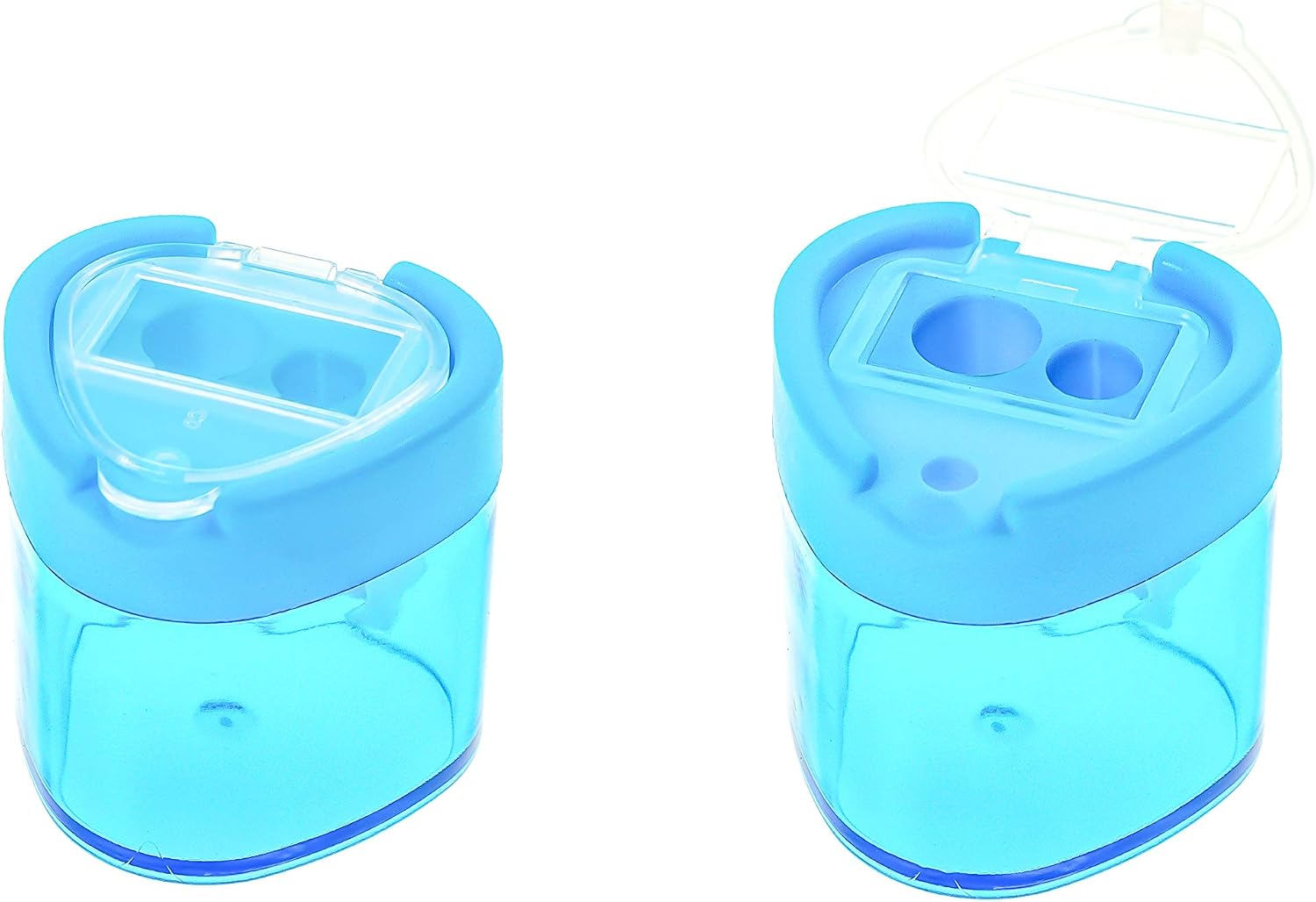 TSI 45328-7 Double Sharpener Box with Closure Triangular Blue