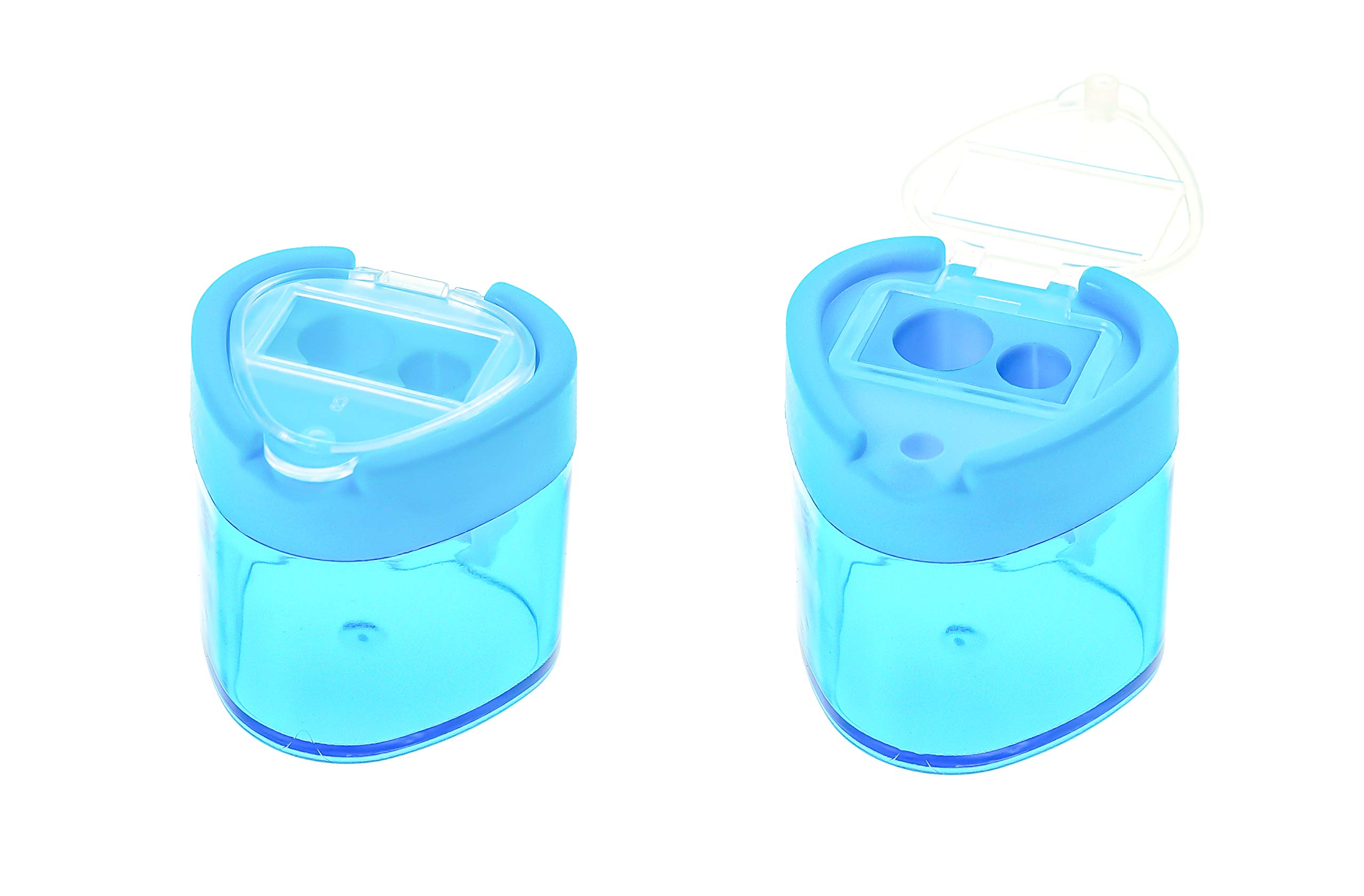 TSI 45328-7 Double Sharpener Box with Closure Triangular Blue