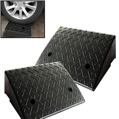 Curb Loading Ramp Reliancer 2 Rubber Curb Ramps Heavy Duty 44000 lbs Threshold Ramp ...