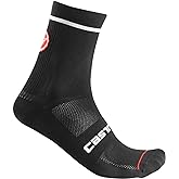 CASTELLI Men’s Entrata 13 Sock, Performance Cycling Apparel, Moisture Wicking with Midfoot Support Band, Road & Gravel Biking