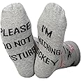 ZJXHPO Ice Hockey Crew Socks - Novelty Socks for Hockey Lovers (Disture Hockey)