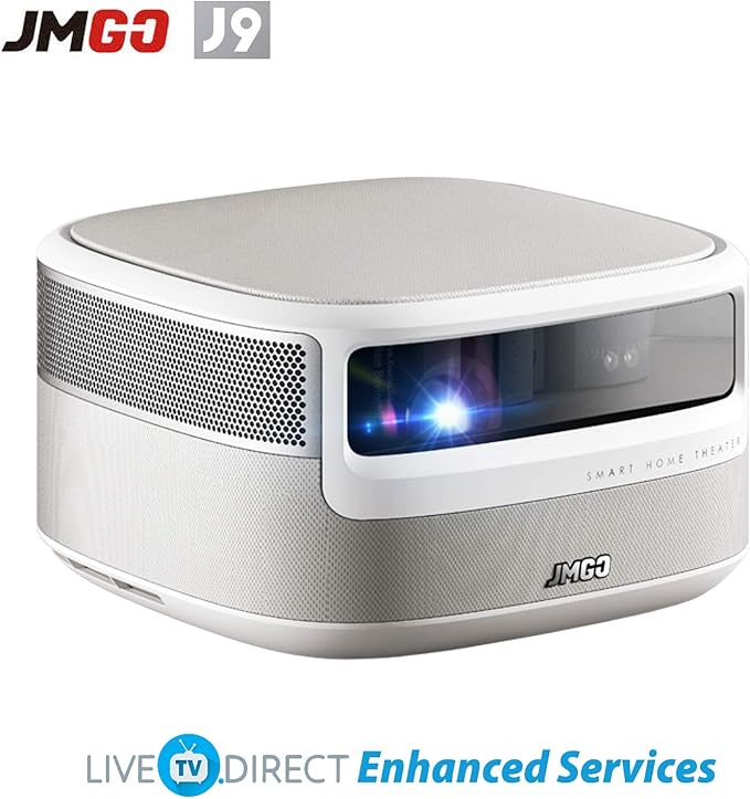 JmGO J9 DLP 3D Android Smart TV Home Projector Native 1080p HD 2000