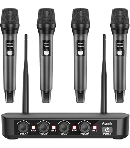 Amazon.com: TONOR Wireless Microphones System with 4x10 Channels