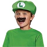 Kids Luigi Hat and Mustache Set