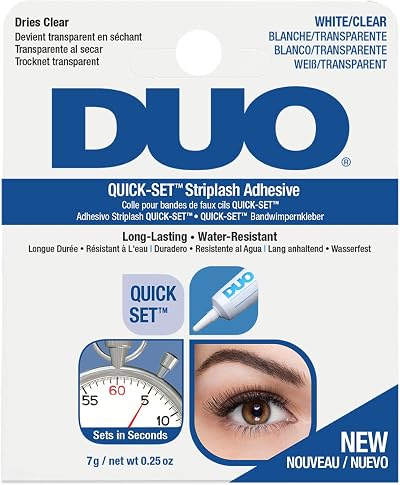 Duo Quick-Set Striplash Adhesive 0.25 oz White to Clear Lash Glue