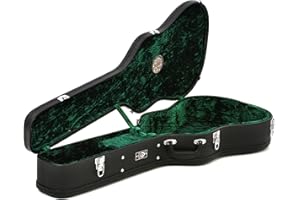 Guild USA Deluxe Humidified Archtop Wood Case for Dreadnought Acoustic Guitar