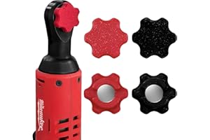 FESTEREKEY Magnetic Ratchet Switch for Milwaukee M12 – Reversible Ratchet Knob 3/8 Socket Set – Magnetic Twist Button Tool – Packout Accessories for Mechanics, DIYers – Secure Tool Mount 4 Pack