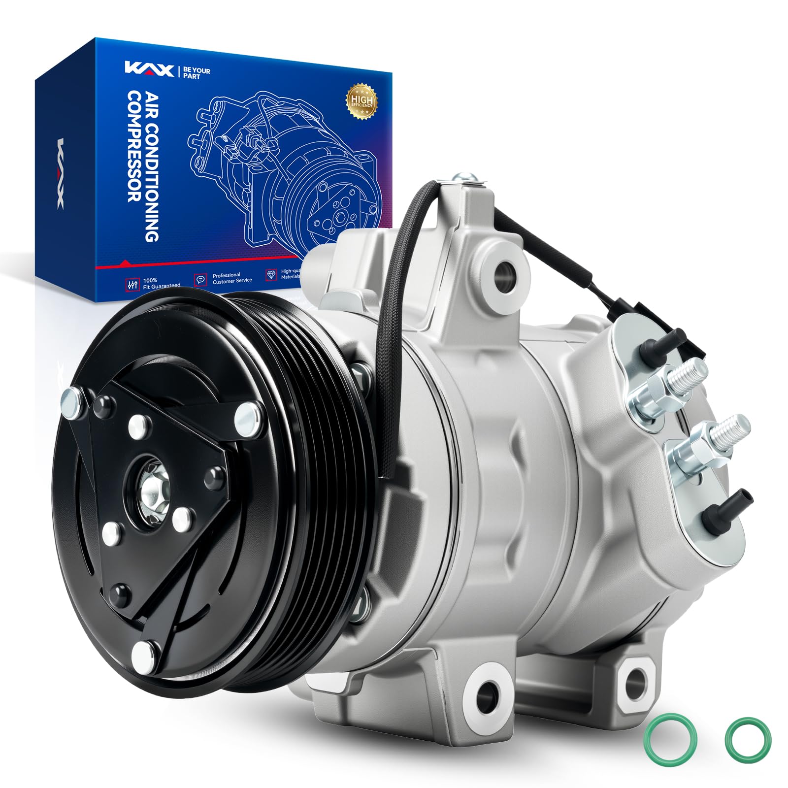 Photo 1 of **It's used, it's unknown if any parts are missing, and it's unknown if it works 100%.****KAX Air Conditioner AC Compressor 98488 for Focus 2008-2011, Transit Connect 2010 2013, Transit Connect 2011-2012 2.0L, Replace# 51415 Air Conditioning Compressor