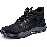 Skechers Men's USA Respected - Boswell Mid Top Leather Moc Toe Lace Up