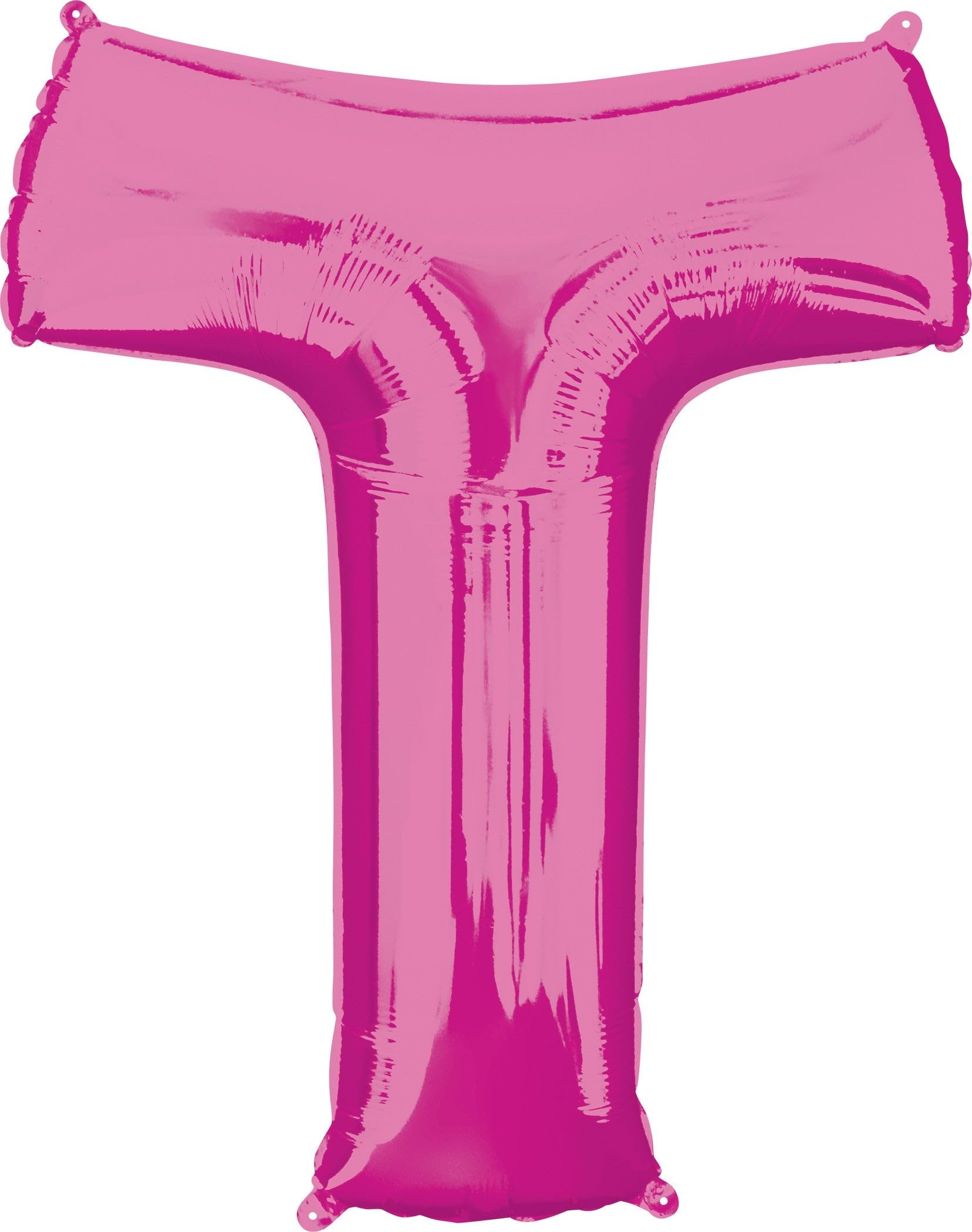 Amscan 3544001 S/Shape: Letter 'T' Pink