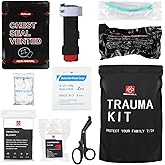 Rehcull Trauma Kit, IFAK Tactical Emergency Medical First Aid Kits Refill Supplies Survival Hemostatic Combat Wound Care Dres