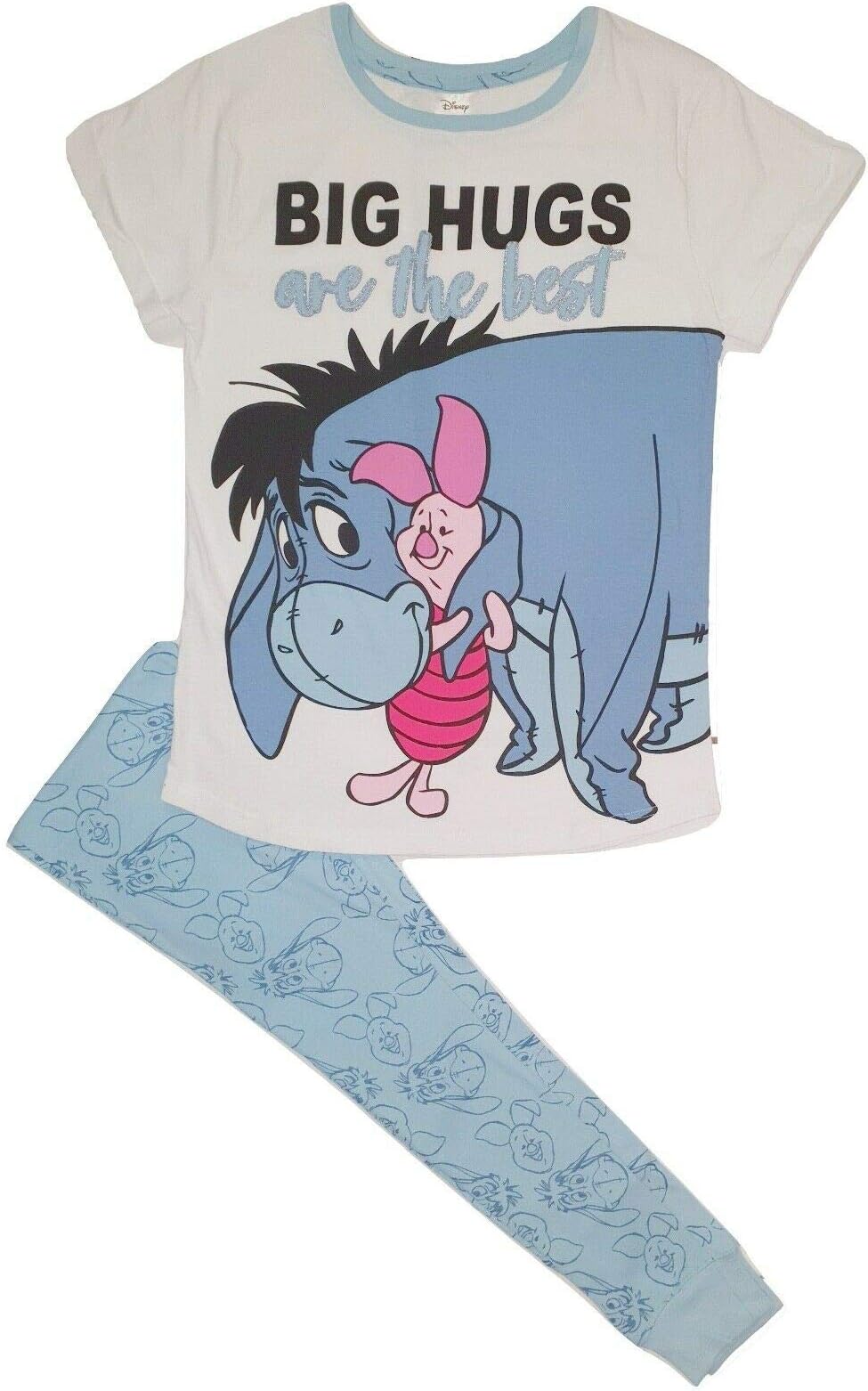 Ladies Womens Disney Eeyore Piglet Pyjamas