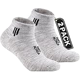 Alpaca Wool Ankle Socks 2 pairs Men&Women Summer Midweight Socks Moisture Wicking Cushion Anti-blister