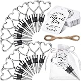 100 Set Heart Shape Wine Stopper Wedding Favor for