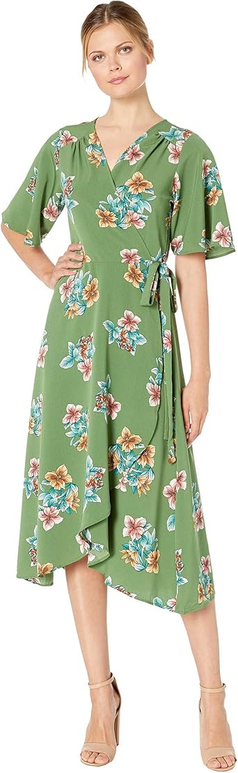 bobeau orna wrap dress