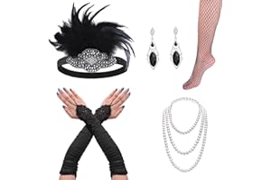 Cridoz Flapper Accessories for Women - 1920s Gatsby & Roaring 20s Style