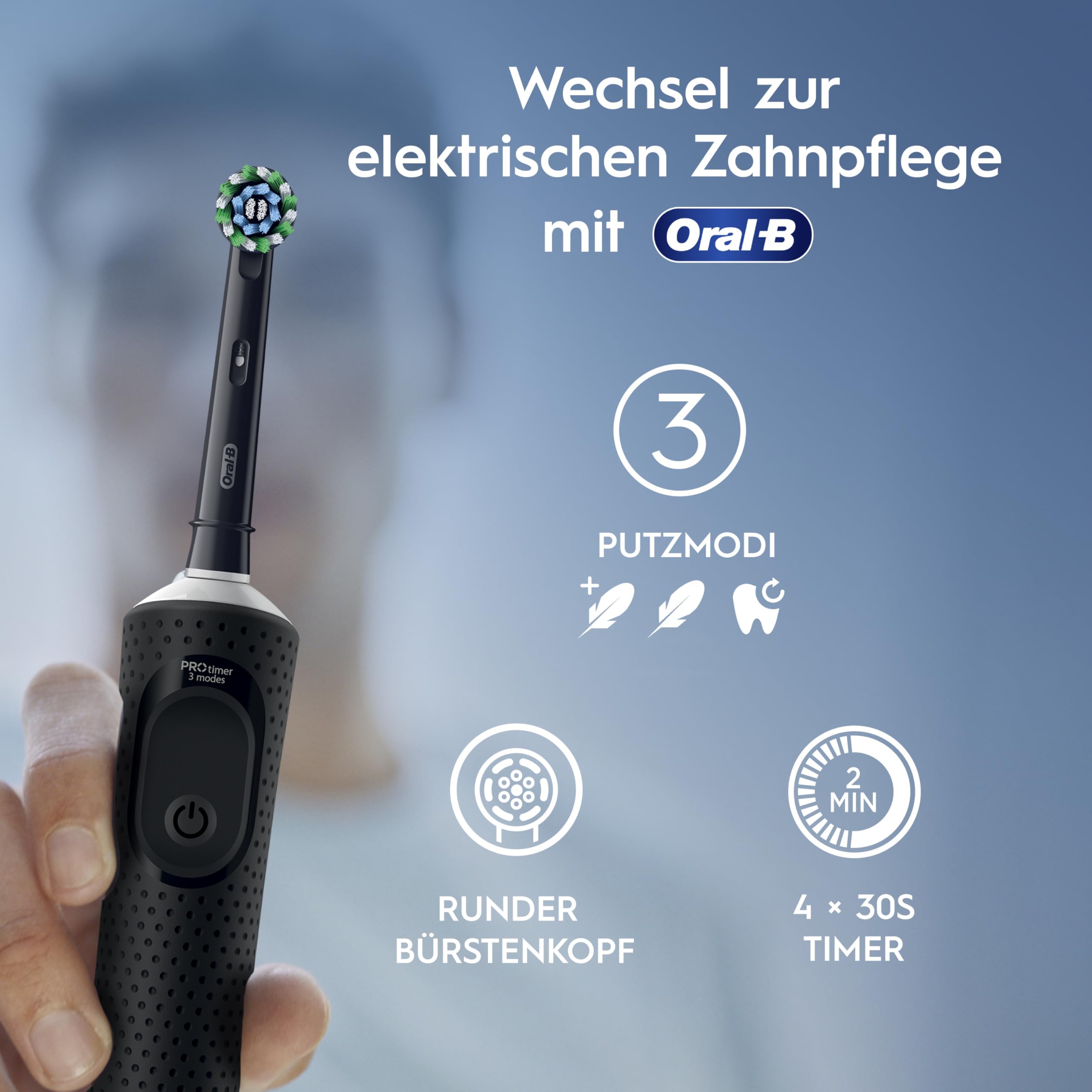 Oral-B Vitality Pro Elektrische Zahnbürste, Schwarz 4