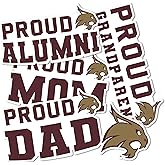 Desert Cactus Texas State University TxSt Bobcats Sticker Vinyl Decal Laptop Water Bottle Car Scrapbook (Family Full Sheet)