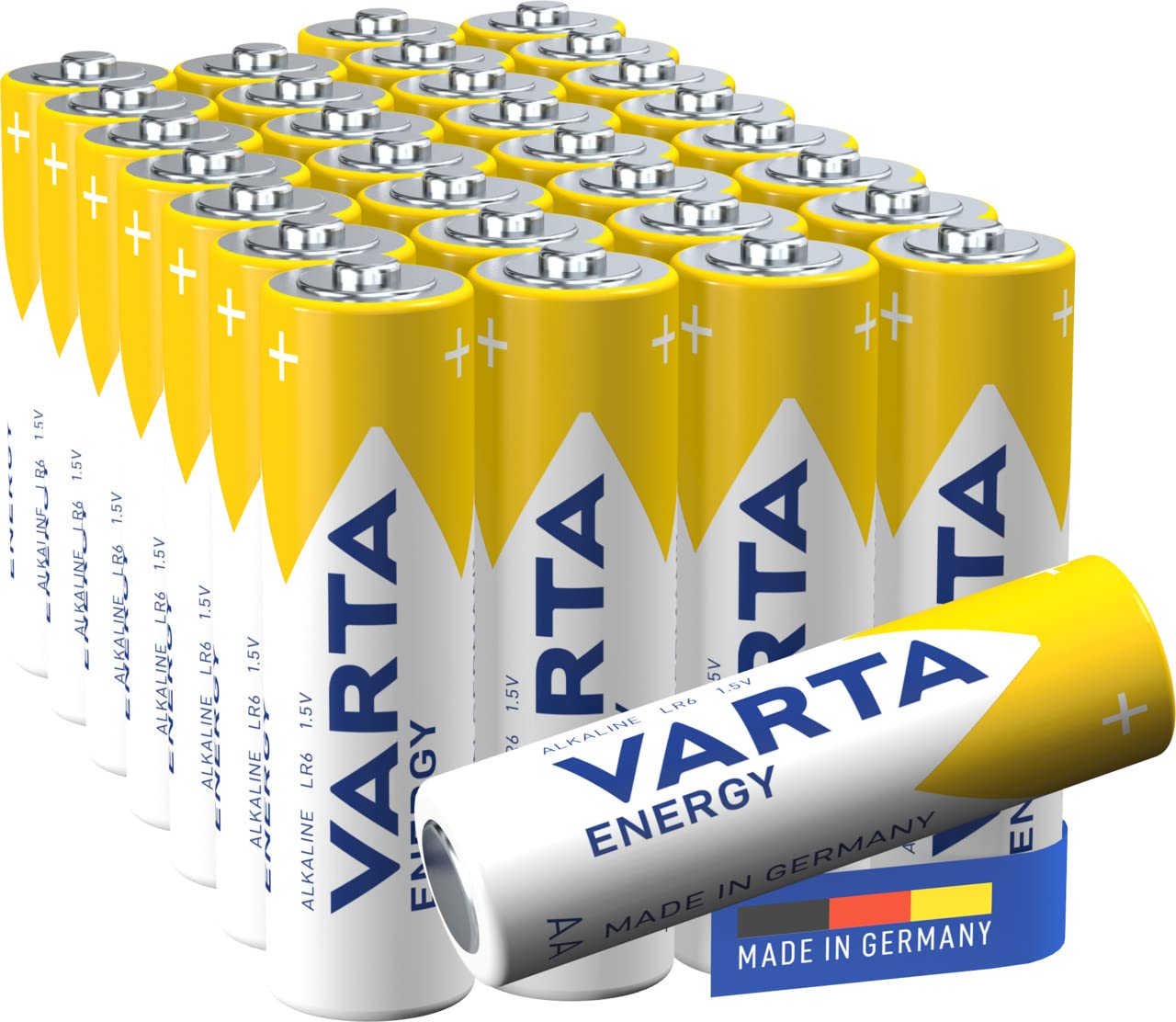 Varta Energy Batteries (AA Mignon Alkaline Battery Pack of 30)
