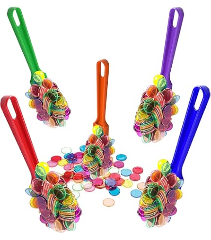 Dacefloy Lot De 100 Jetons Magnétiques Multicolores + Baguette – Pour Bingo, Sciences Et Apprentissage – Dès 3 Ans