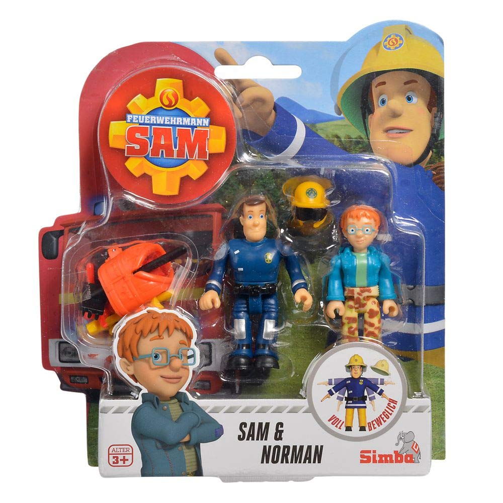Simba Norman & Sam | Fireman Sam | Play Figures Set Dickie Toys