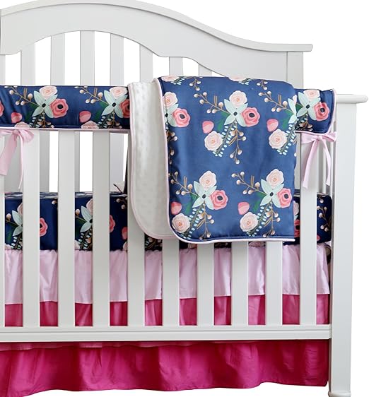 boho floral crib bedding