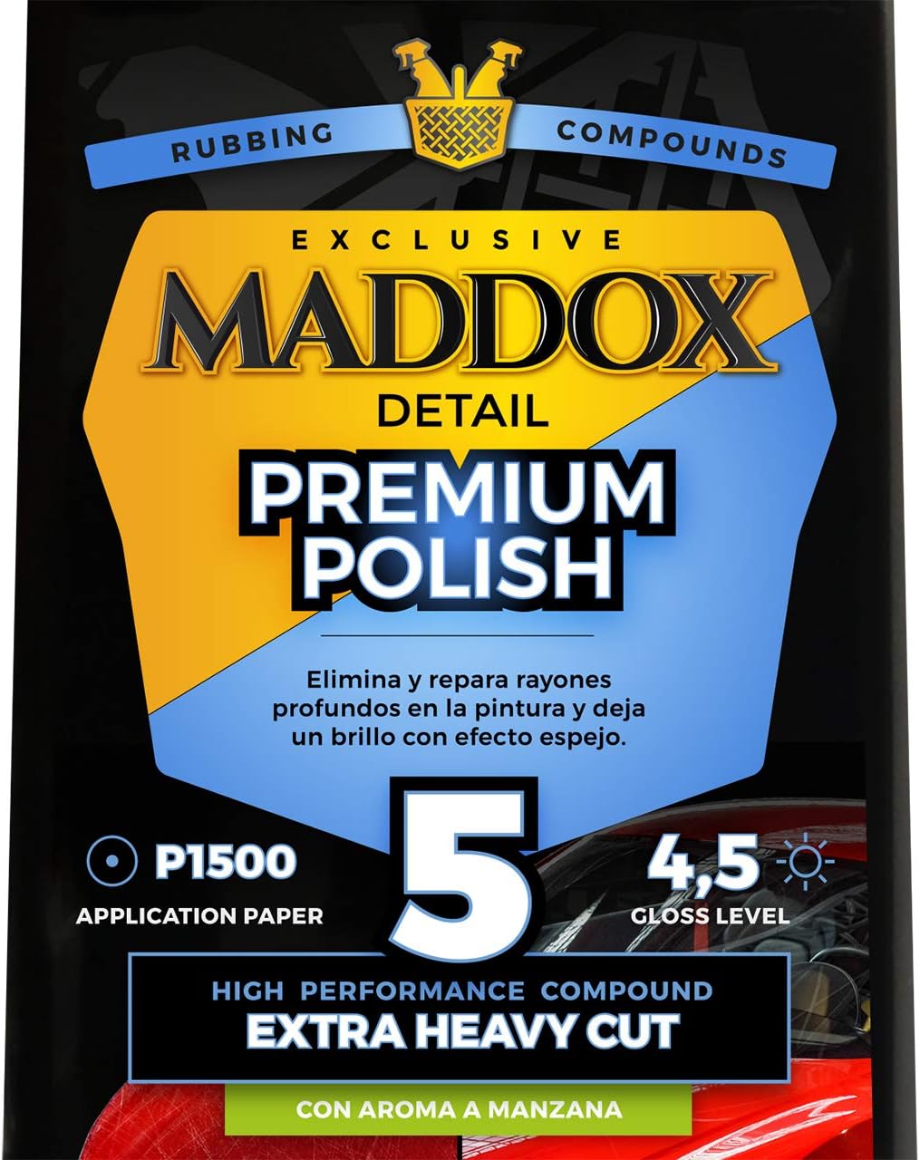 Pulitore Interni Auto Maddox Premium Detail - Per Cruscotto, Plastica, Pelle E Gomma, 500ml - Foto 8