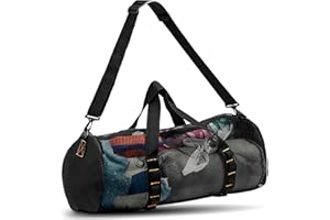 KOKKOYA Diving Scuba Surfing Snorkeling Dive Mesh Beach Bag Duffle Bags with Zipper and Adjustable Shoulder Strap 43L and 113L Options for Travel Fitness Camping Swim Gym Gears Balls