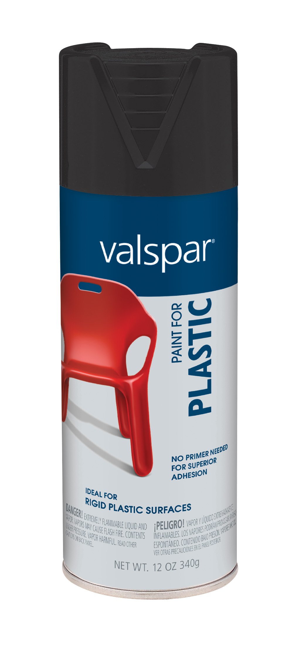 Buy Valspar 68100 Gloss Black Plastic Paint 12 oz. Online at