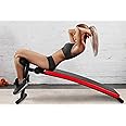 Fitvids Sit Up Bench Utility Bench Crunch Ab Bench for Toning and Strength Training, 440-Pound Capacity