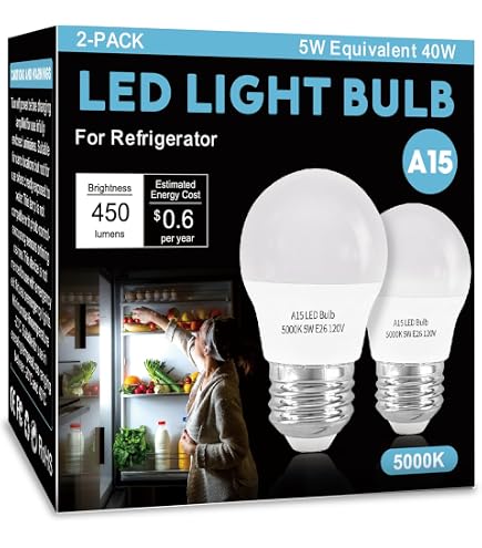 3-Pack Refrigerator Light Bulb Replacement For Frigidaire - Compatible With 241555401 & Other Part Numbers - View #7
