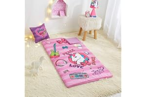 Idea Nuova JoJo Siwa 3 Piece Set with Sleeping Bag, Dec Pillow and Collapsible Storage Cube, Ages 3+,Kids