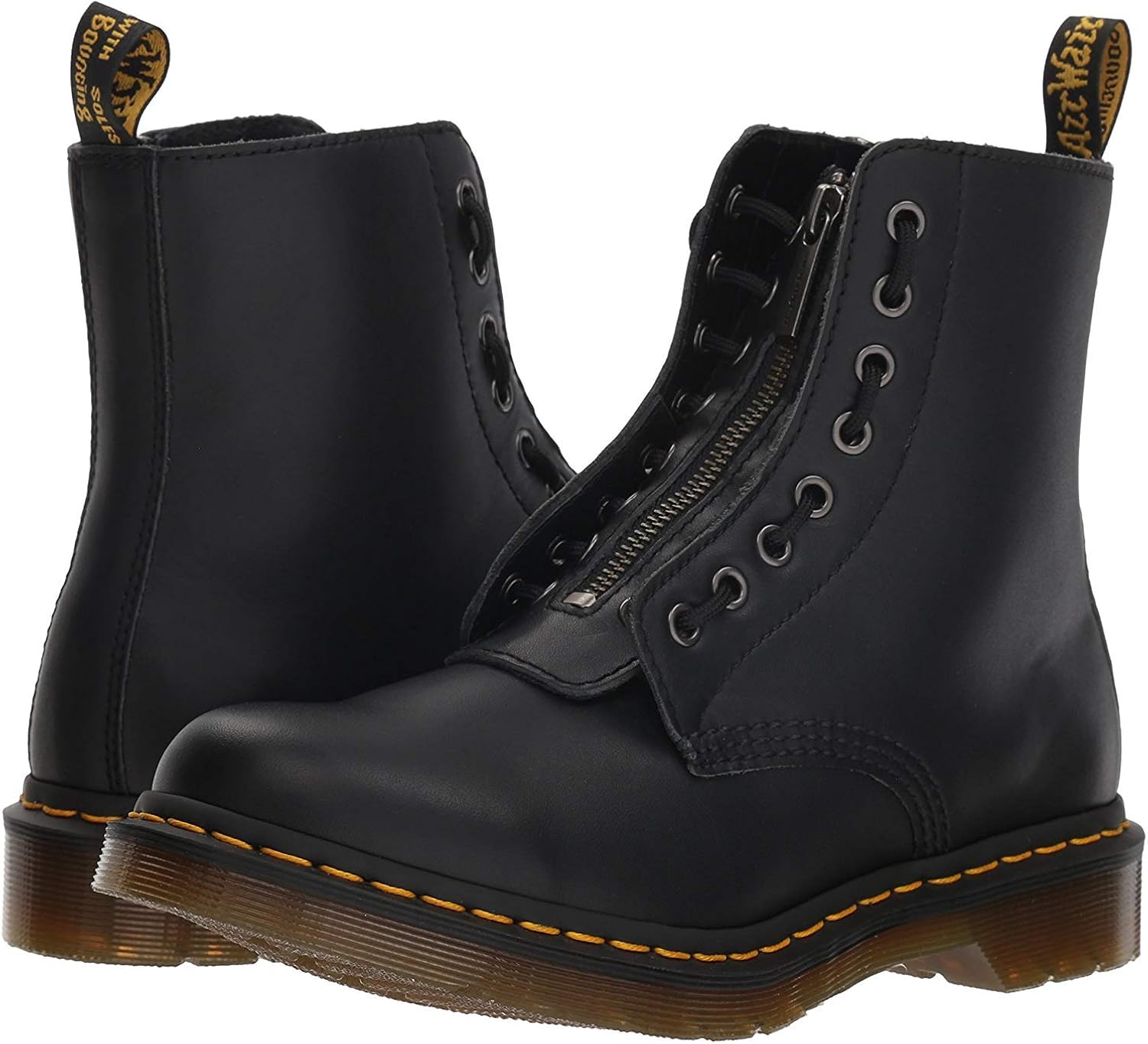  | Dr. Martens Women's 1460 Pascal FRNT Zip Nappa Mid Calf Boot | Mid-Calf