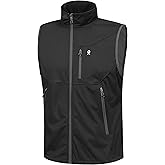 Little Donkey Andy Men's Lightweight Softshell Vest Windproof Sleeveless Jacket for Travel Hiking Running Golf